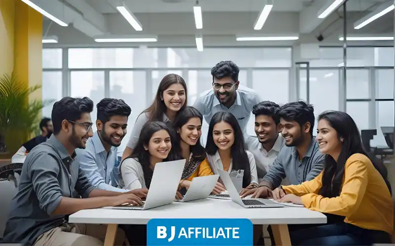 A student in Dhaka checking bj affiliate earnings during a study break.