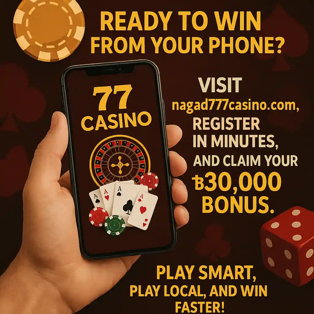 Mobile screen showing jackpot spin win on nagad777casino.com interface