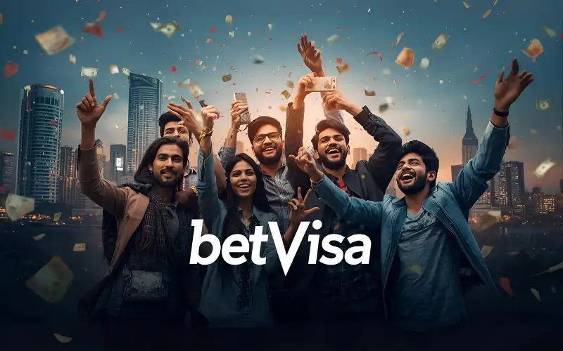 Young people celebrating with a smartphone in Dhaka, with confetti, glowing screen, money, and subtle casino vibes, with “nagad88” overlay. 